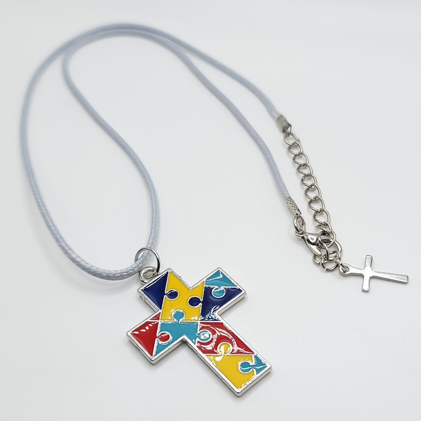 Autism Awareness Necklace - Cross