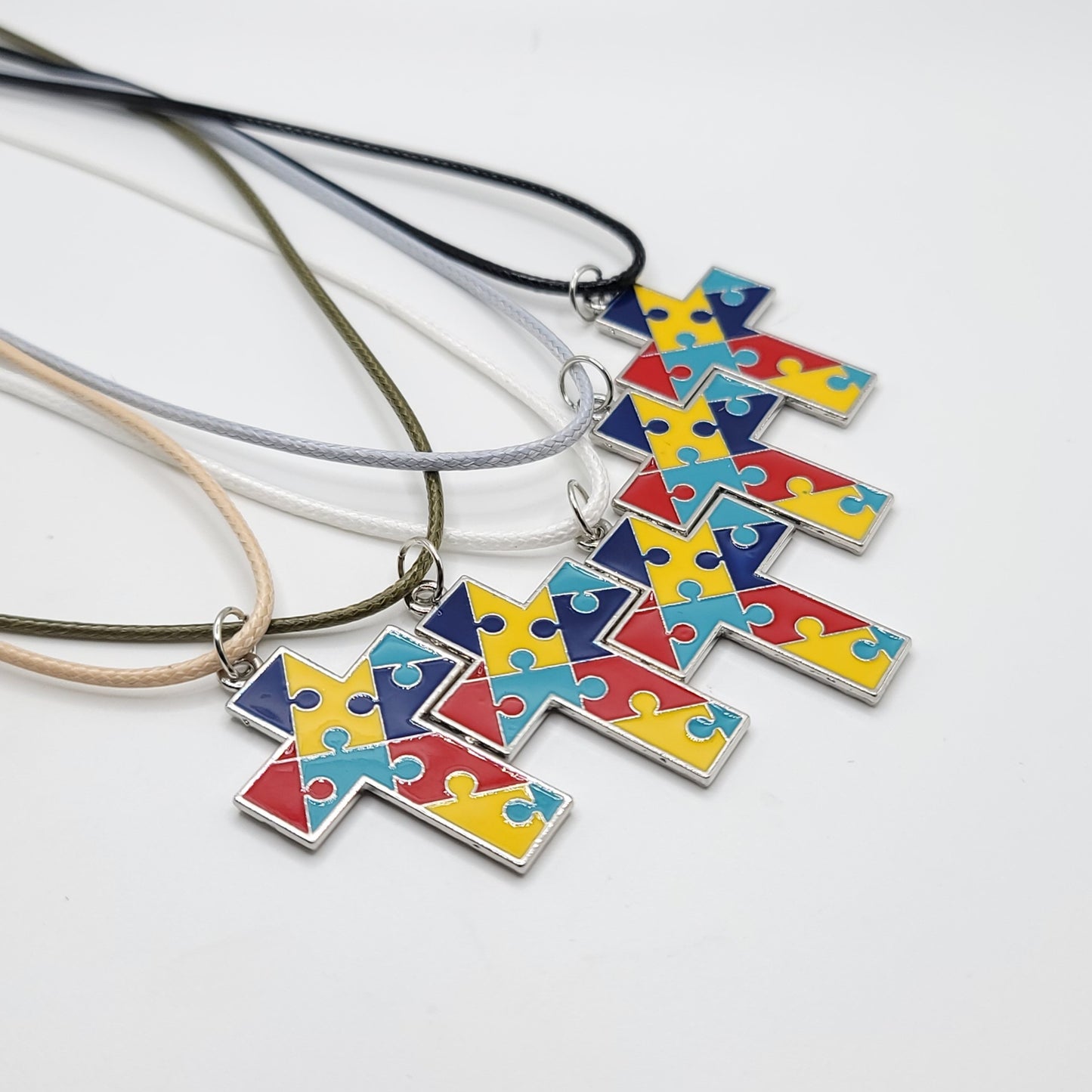 Autism Awareness Necklace - Cross