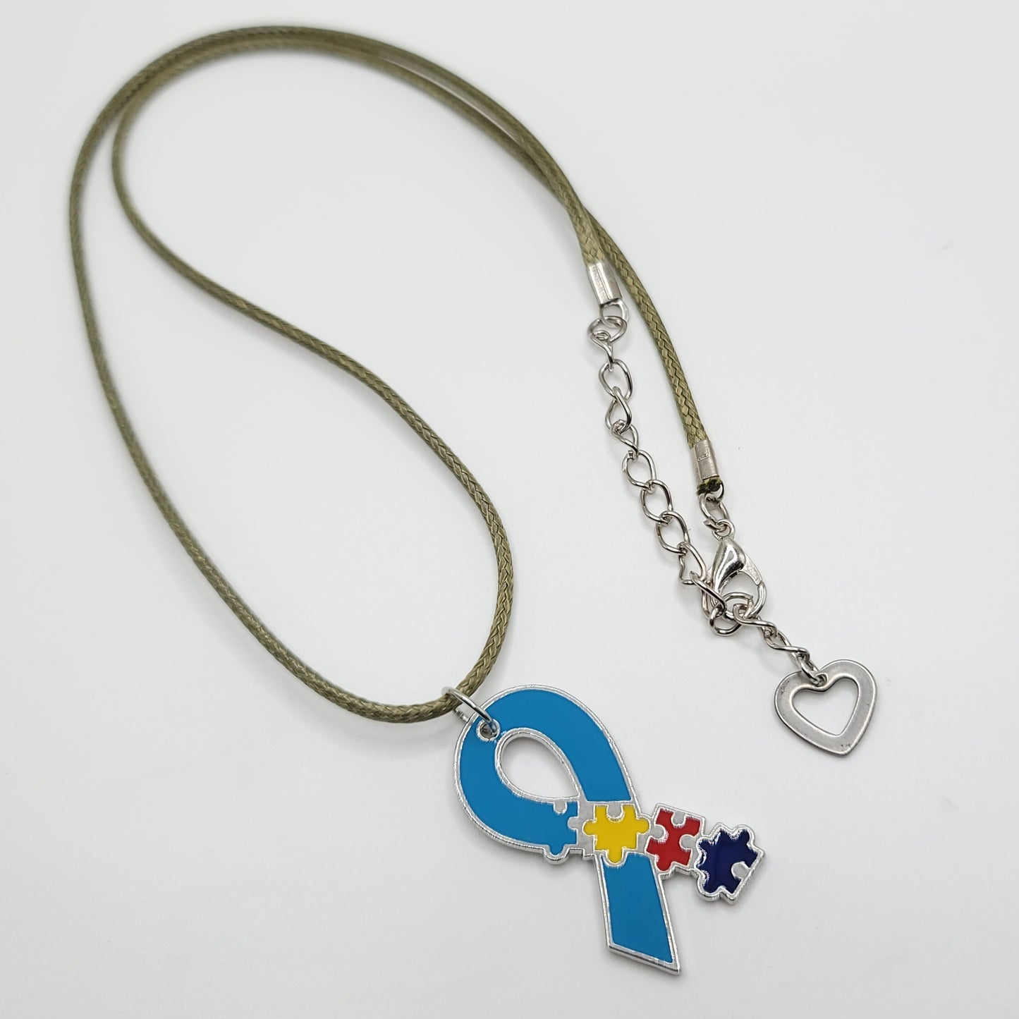 Autism Awareness Necklace - Ribbon