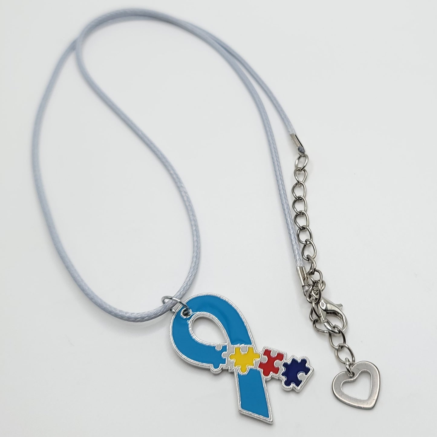 Autism Awareness Necklace - Ribbon